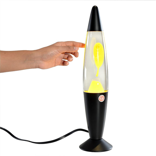 Black & Yellow Simple Cool Lava Lamp