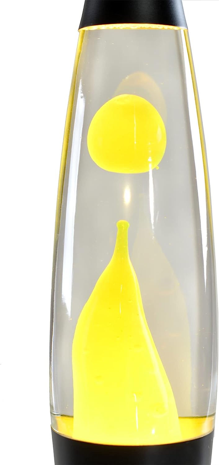 Black & Yellow Simple Cool Lava Lamp