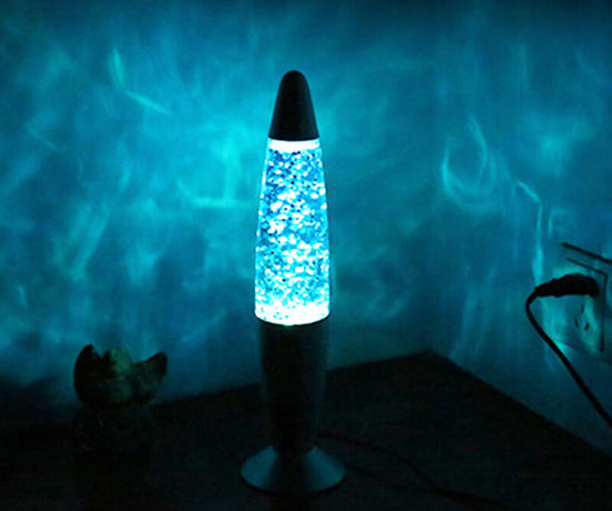 blue lava lamp