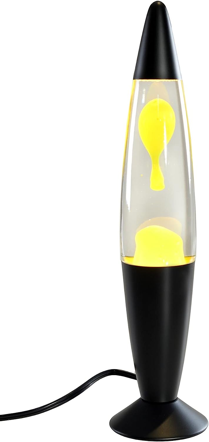 Black & Yellow Simple Cool Lava Lamp