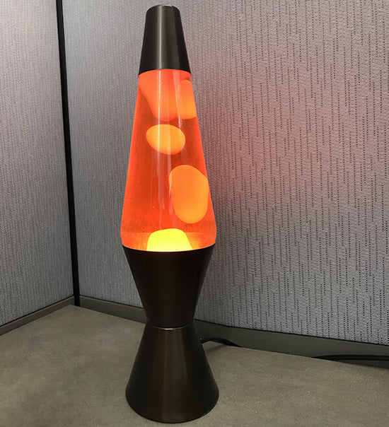orange lava lamp