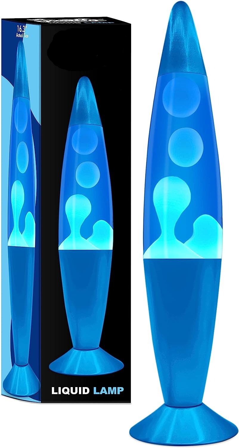 Beautiful Blue Liquid Lava Lamp