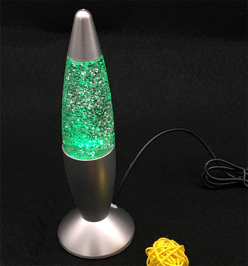 Green Glittery Lava Lamp