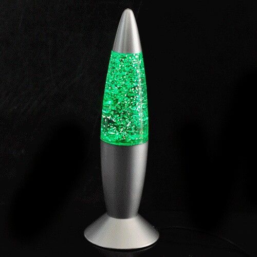 Green glitter outlet lamp